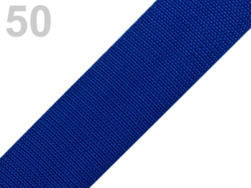 Grundpreis: 1,20в‚¬/m 2 METER GurtbГ¤nder Gurtband BГ¤nder Band 50 mm  blau NEU 