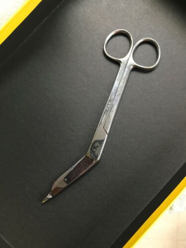 Details about  / 7.25/" Used N /& H Pakistan Medical Bandage Scissors Chrome /& Stainless Steel