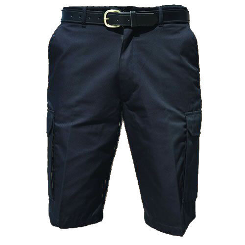 Mens Cargo LONG Shorts Plain Combat Casual Summer Beach Poly Cotton Pockets