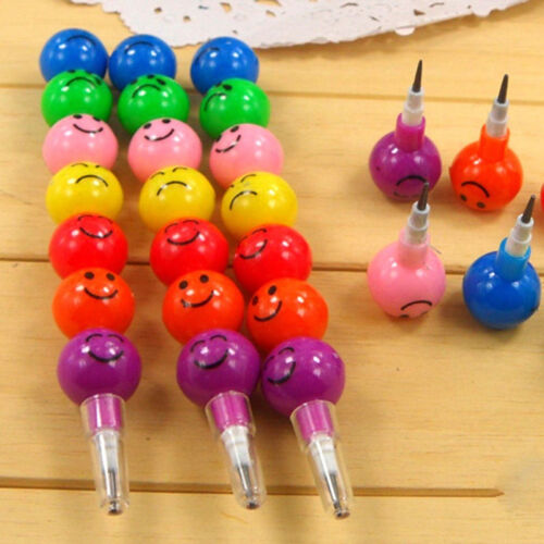 DIY Pencils Popular Cute Ball Face For Children Study Stationary Gifts
