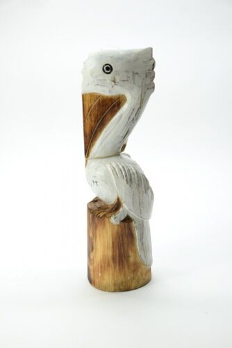 Deco Pelikan Maritim Holzfigur Dekofiguren
