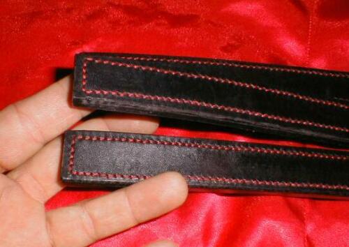 NEW SPLIT STROP Leather Paddle TAWSE Gothic 2 or 3 TONGUE HORSE TRAINER 