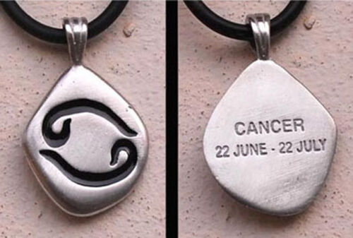 Cancer Pendant Horoscope Sign Cancer Charm Astrology Jewelry Cancer Necklace 
