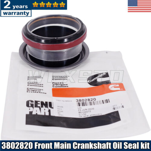 3802820 Front Main Crankshaft Oil Seal kit for 89-12 Dodge 5.9L 6.7L Cummins 