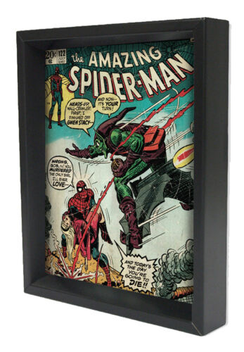 SPIDER-MAN-SPIDER-MAN#122 8x10 3D SHADOWBOX ART MARVEL SUPERHERO WEB UNCLE BEN!!