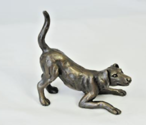 Oriele Bronze  Dog at Play 