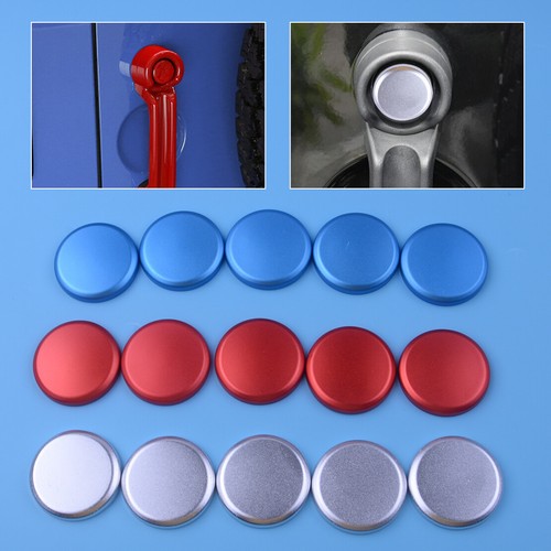 5×for JEEP Wrangler JK 4-Door 07-16 Door Handle Exterior Push Button Cover Trim