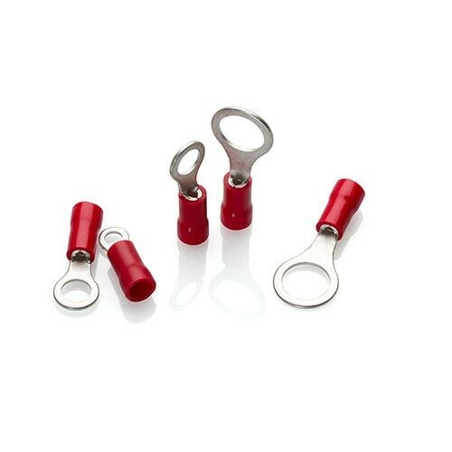 Ring Electrical Crimp Terminals - Connector - Red
