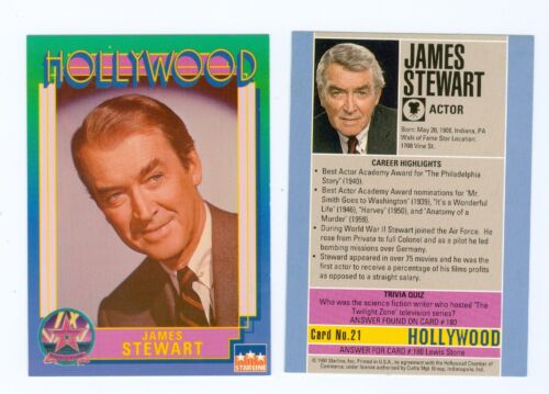 20 of the same Jimmy James Stewart Hollywood Walk Of Fame card number 21