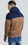 Siksilk Cut /& Sew Overhead Felpa con Cappuccio Blu Navy /& RUGGINE