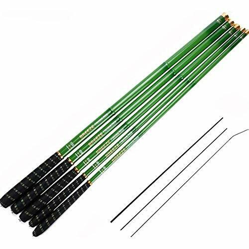 //Telescopic Tenkara Fishing Rod//Ultralight 24ft/7.2m 1 Piece BREEZE Green 