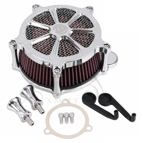 Chrome Red Air Cleaner Intake Filter Kit For Harley Touring Road King Glide 17+