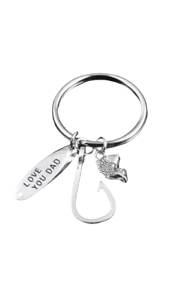 'Love You Dad' Novelty Keyring Steel Dad Father Keychain Christmas Gift 