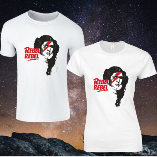 Princess Leia Rebel David Bowie Star Wars Force MenT-Shirts Tee Women Top Retro 