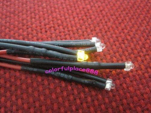 1.8mm 6V/12V Red Yellow Blue Green Warm White Water Clear Pre-Wired LED Leds New 