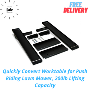 Quickly Convert Worktable for Push Riding Lawn Mower 200lb Lifting Capacity 