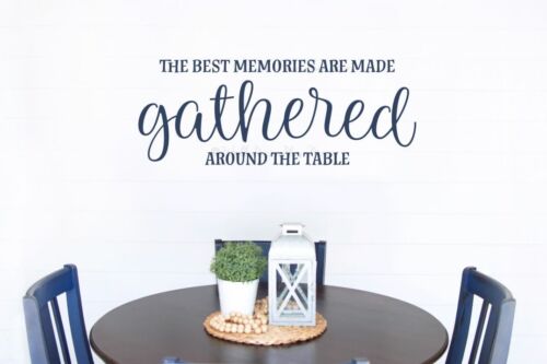Kitchen Wall Decal Memories Gathered Around the Table Home Decor Art Sticker 