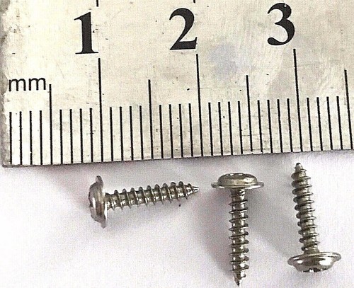 SERVO SCREWS,35 PCS,VARIOUS LENTHS. 1.5MM SELF TAPPING POZI DRIVE FLANGE HEAD