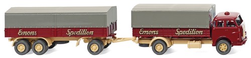 Wiking 1//87 H0 041603 LKW MAN Pausbacke Hängerzug Emons Spedition OVP NEU