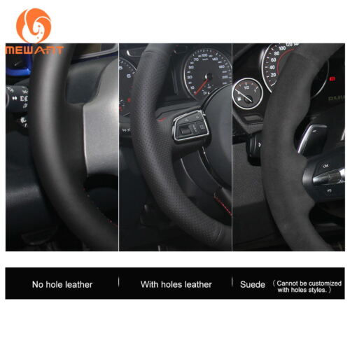 Top Design Black Leather Steering Wheel Cover for Toyota Prius 30 XW30 C V Aqua 