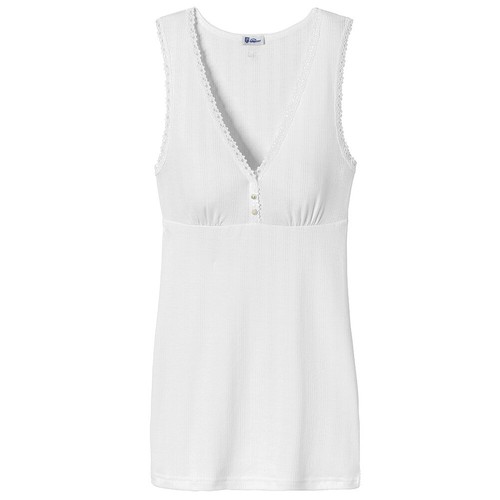 Weiss Schiesser Revival Damen Chemisette Agathe