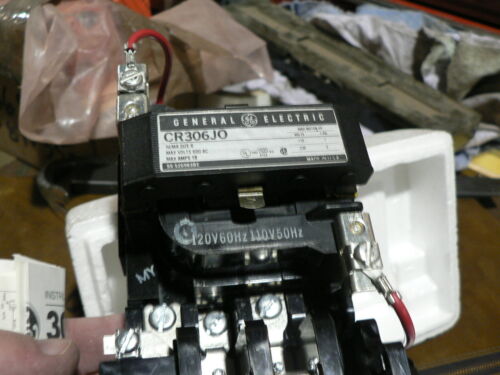 GENERAL ELECTRIC MAGNETIC CONTACTOR /& STARTER CR306J022 CR306