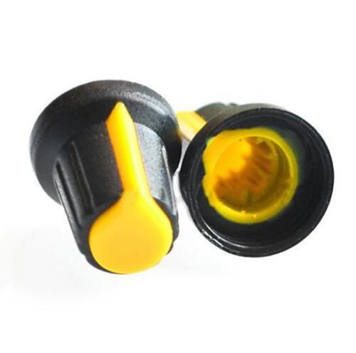 10PCS Gesicht Plastik für Rotary Taper Potentiometer Loch 6mm Knopf XJ 