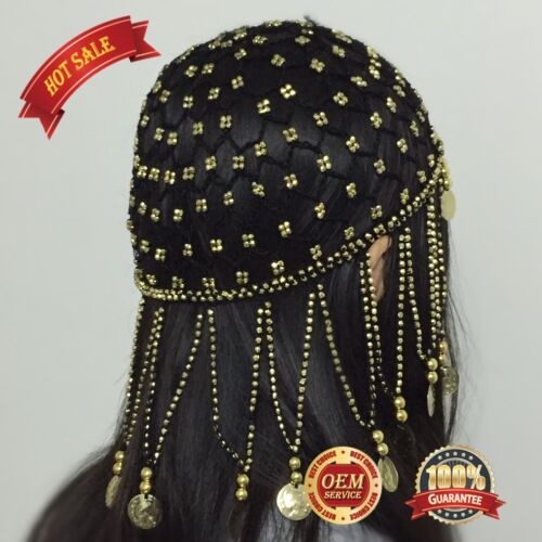 Belly Dance Dancing Headdress Hair net Head Buckle Headband Jewelry