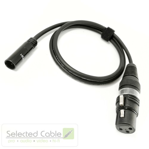 auf XLR m w 25cm Tiny Adapter Kabel Mikrofon Blackmagic Kamera Mini-XLR