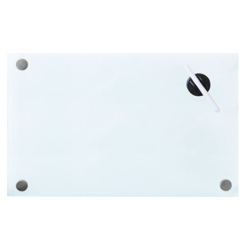 Glas Magnettafel Schreibtafel Wandtafel Whiteboard Weiß 100x60cm Zubehör V2Aox