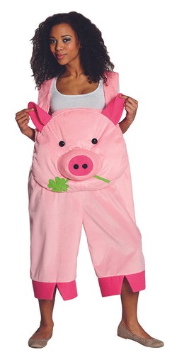 Schwein Latzhose Rubies 14905 Erwachsenen Schweinchen Kostüm Gr.S-M-L-XL-2XL