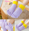 Women Cotton Five Finger Toe Socks Lot Breathe Casual Sports Ankle Low Cut 5-9