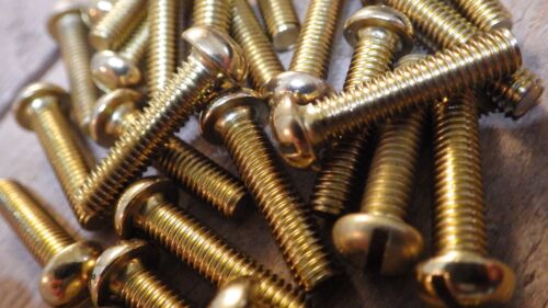 2BA x 5//8/" SOLID BRASS SLOTTED ROUND HEAD BA MACHINE SCREWS MODEL ELECTRONIC