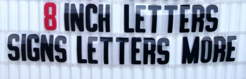 NEW 8" Plastic Outdoor Reader board Marquee SIGN LETTERS