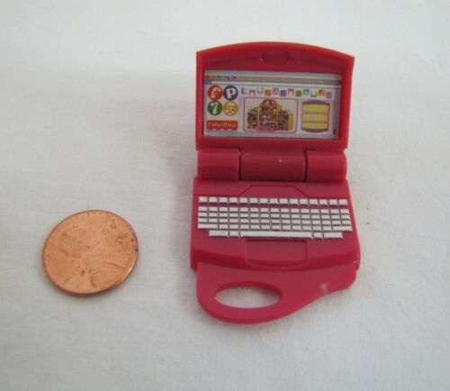 FISHER PRICE Loving Family Dollhouse TWIN TIME LAPTOP COMPUTER Lap Top Opens!