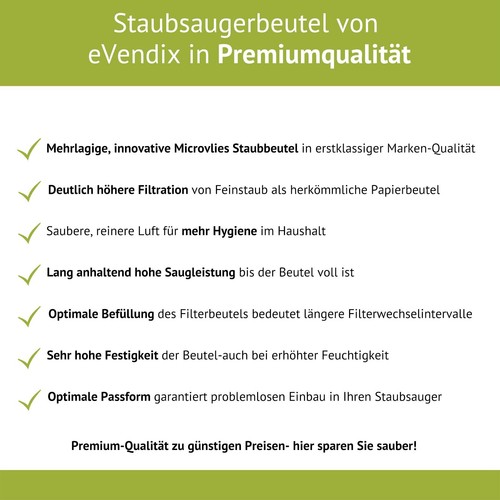 20 StaubsaugerbeutelStaubbeutel passend für Rowenta RO 6300-6399 SF Compact