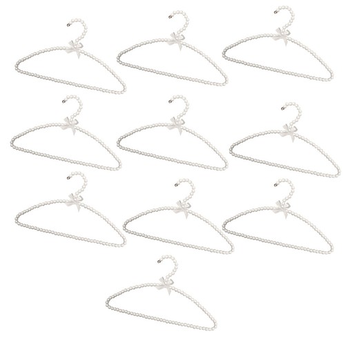 10 x 30cm Kunststoff Perle Perlen Kleider Kleidung Kleiderbügel Für Kinder