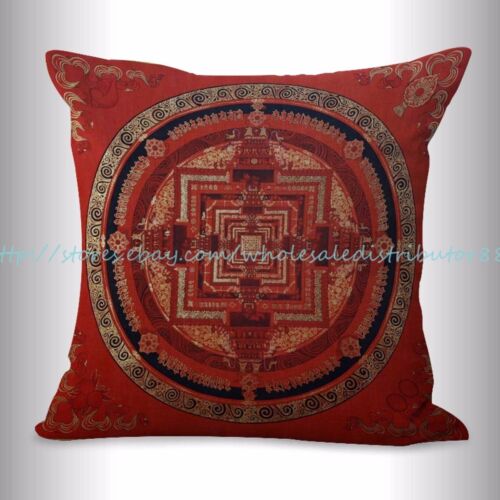 Tibet mandala cushion cover unity harmony wholeness decorative pillow 