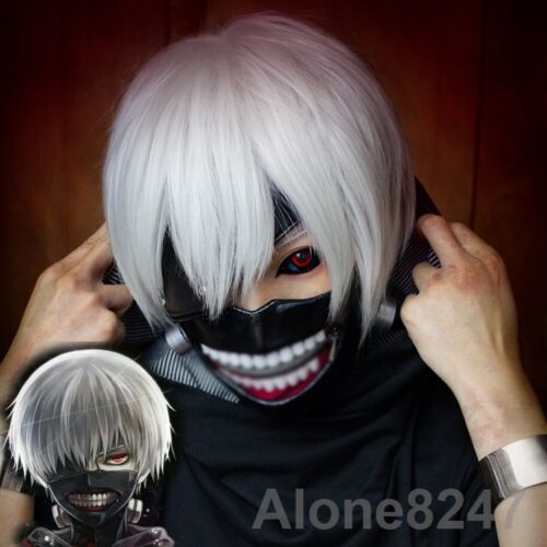 Cosplay Tokio Ghoul Kaneki Ken ajustables con cremallera máscara de Cinturón Fiesta De Halloween