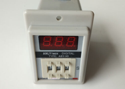AC 110V Power ON Delay Timer Time Relay 1-999 Seconds 