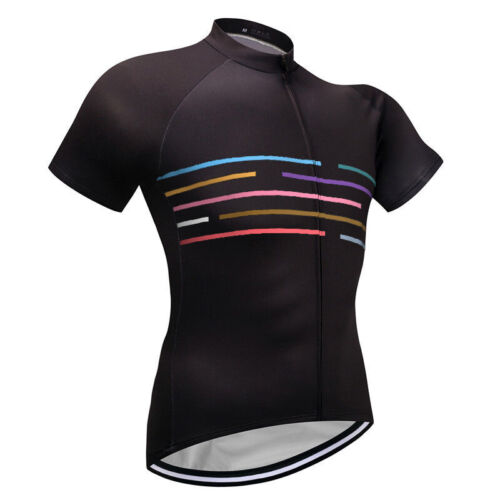 Cycling Jersey Short Sleeve Bike Riding Shirt MTB Jacket Clothing Black Top 2021 