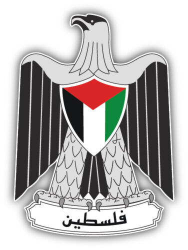3'' Palestine Coat Of Arms Car Bumper Sticker Decal 5'' or 6'' 