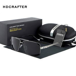 HDCRAFTER 2019 Men/'s Sunglasses Polarized Oversized Metal Frame Sun Glasses For