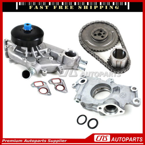 Timing Chain Kit Water Oil Pump Fit 97-04 Chevrolet GMC Cadillac 4.8 5.3 6.0 