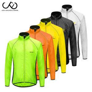 Men/'s Cycling Jacket High Visibility Windproof MTB Bike Coat Riding Jersey Tops