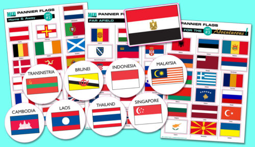 FLAG STICKERS special makes to your specifications