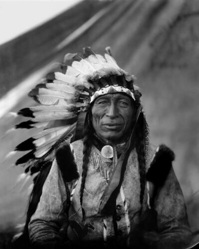 1905 Native American Indian CHIEF IRON TAIL Glossy 8x10 Photo Lakota Sioux Print