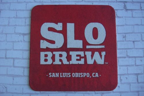 Beer Bar Coaster ~ SLO Brew = SAN LUIS OBISPO Brewing Co ~ CALIFORNIA Since 1988