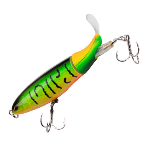 Whopper Plopper Topwater Floating Fishing Lure Rotating Crankbait  Tail Up Water