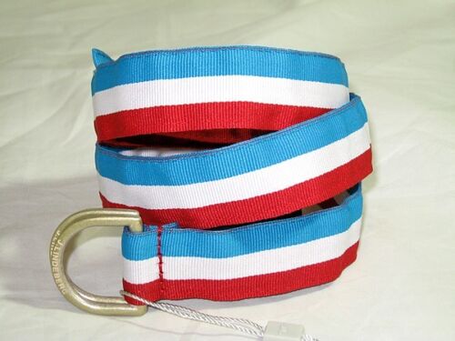 Bnwt-j lindeberg d-trick 3 stripe ceinture-rouge bleu blanc 30 /"taille